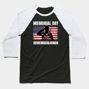 Memorial Day Remember&Honor Baseball T-Shirt